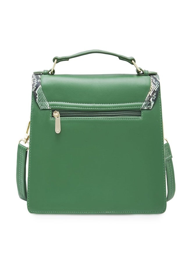Caprese Oriana Sling Bag for Women (Medium, Dark Green) - Image 2